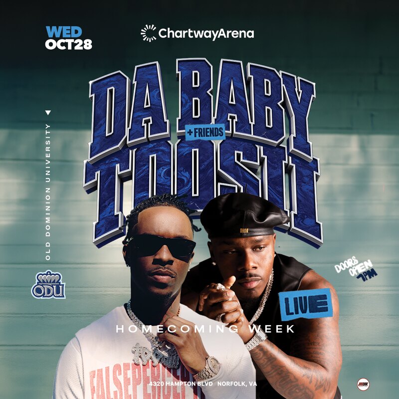 DaBaby and Toosii flyer, 1080 by 1080 Square Post
